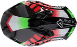 ACERBIS CASCO STEEL CARBONO 2206 NEGRO VERDE ROJO
