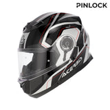 ACERBIS HELMET SEREL 2206 BLACK SILVER 