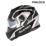ACERBIS HELMET SEREL 2206 BLACK SILVER 