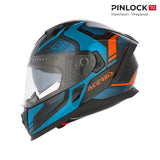 ACERBIS CASCO X-WAY GRAPHIC AZUL NARANJA