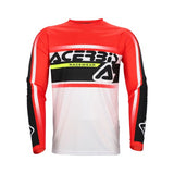 ACERBIS CAMISETA MX LINEAR LUGO BLANCO ROJO
