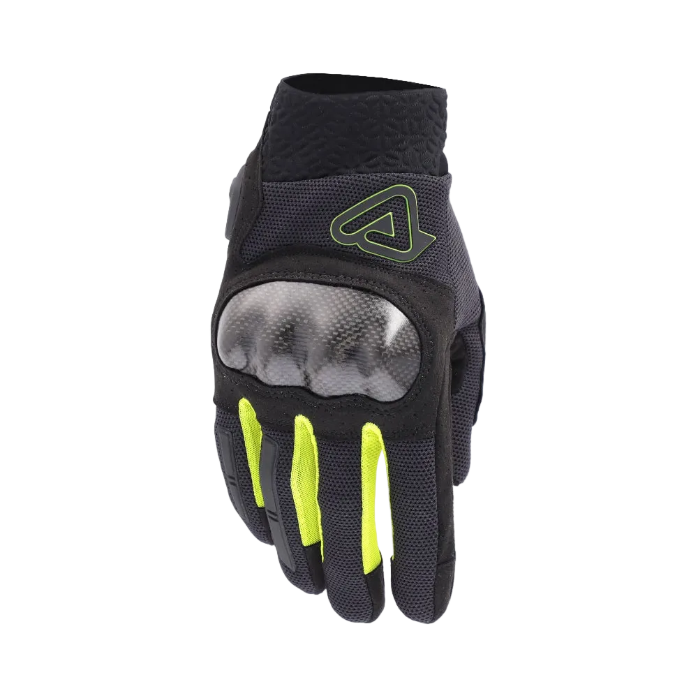 ACERBIS RAMSEY VENTED PRO GUANTES DE MOTO NEGRO AMARILLO