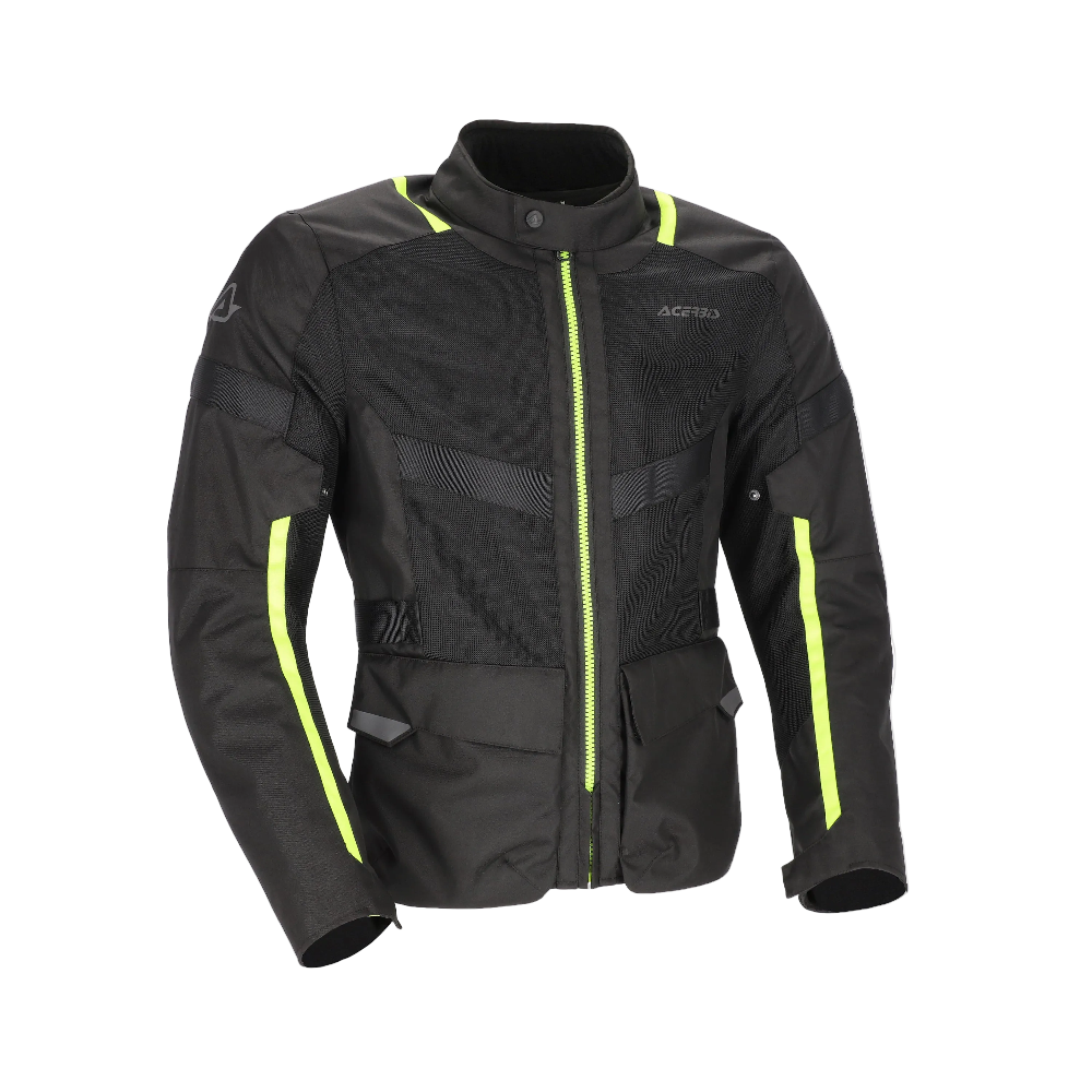 ACERBIS RAMSEY VENTED LONG CHAQUETA DE MOTO NEGRO AMARILLO