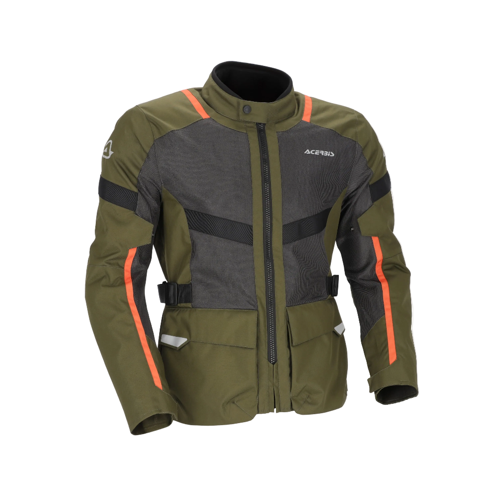 ACERBIS RAMSEY VENTED LONG CHAQUETA DE MOTO VERDE NARANJA