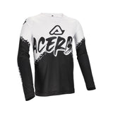 ACERBIS CAMISETA MX NIÑO LINEAL NEGRO BLANCO
