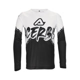 ACERBIS CAMISETA MX NIÑO LINEAL NEGRO BLANCO