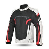 GIACCA MOTO DA UOMO BELA HIGHLAND ANTRACITE KAKI NERO ROSSO