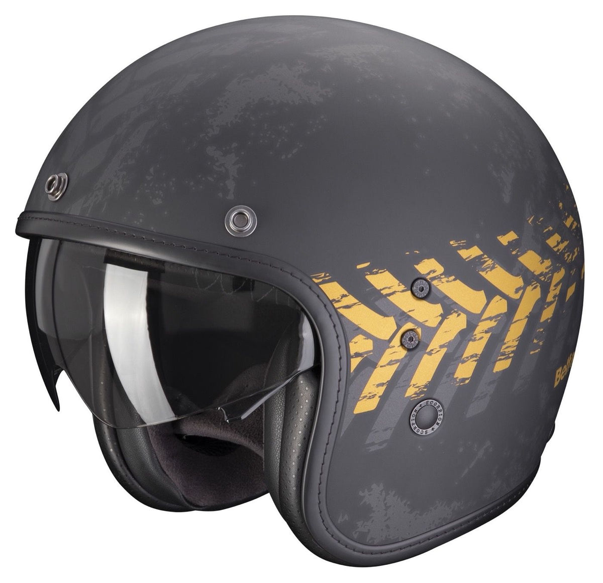 SCORPION - BELFAST EVO NEVADA Mattschwarz-Gold