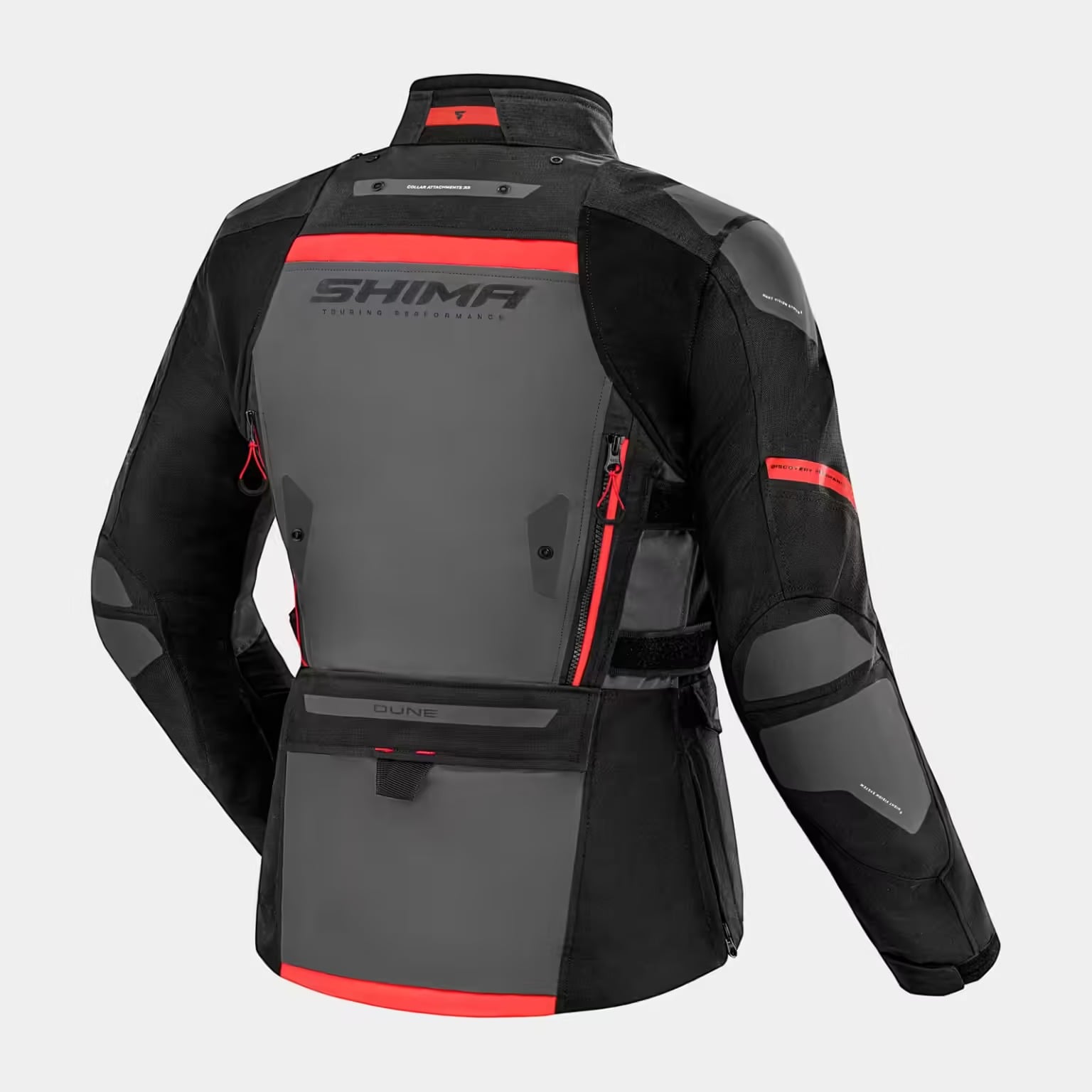 Shima DUNE LADY De Turismo Motos Chaqueta Textile Rojo