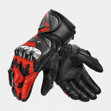 SHIMA RS-3 MAN DEPORTIVOS DE MOTOCICLETA GUANTES NEGRO ROJO FLUOR (maximo moto)