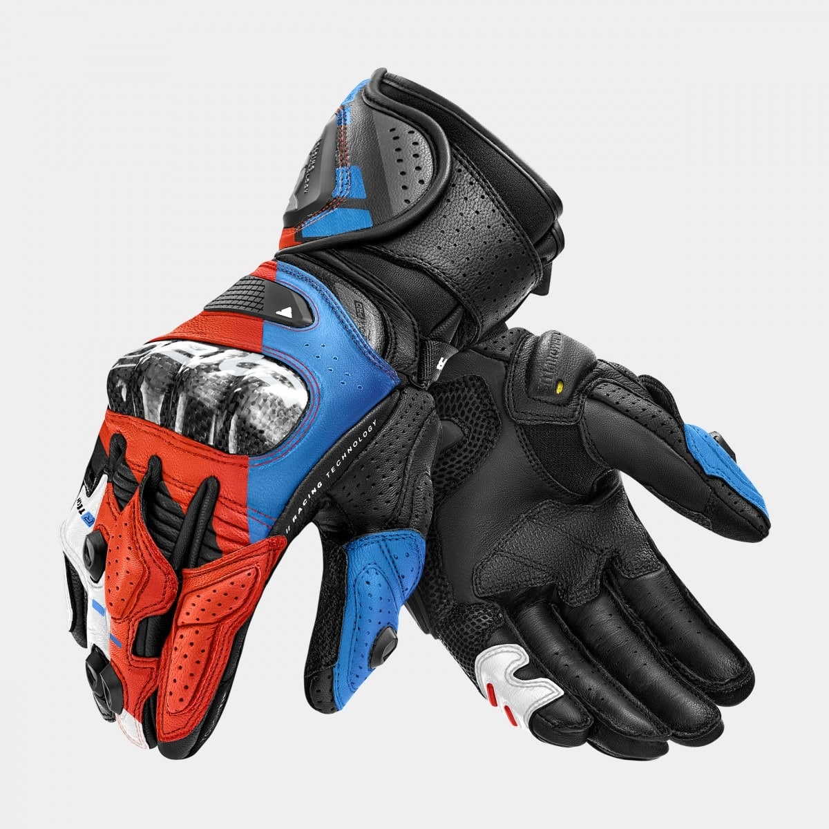 SHIMA RS-3 Motorradhandschuhe Herren Schwarz Blau Rot – SECURTEX MOTOR S.L (t/a MaximoMoto)
