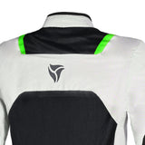 R-TECH SPIRAL MESH CHAQUETA DE MOTO DE HOMBRE TEXTIL GRIS FRIO NEGRO VERDE FLUO