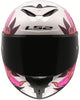 LS2 FF820 RAPID III INTEGRAL CASCO DE MOTO BLANCO ROSA