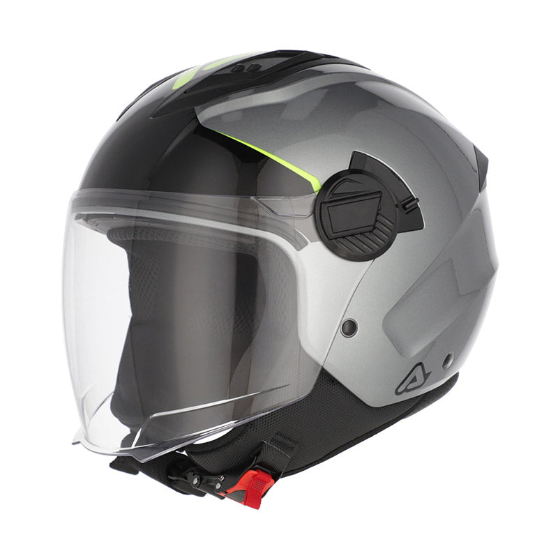 ACERBIS JET LEVANTE 535 CASCO AVENTURO DE MOTO GRIS AMARILLO