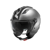 KAPPA KV57F Moto Cara Abierta Casco Titanio Negro