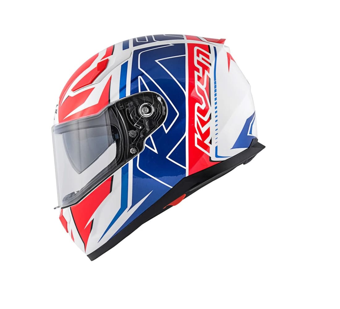 KAPPA KV41 Dallas Moto Integral Turismo Casco Blanco Brillante Rojo - CASCO