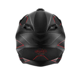 Kappa KV49 EVO Chaser moto Cross Casco Negro Gris Rojo - CASCO