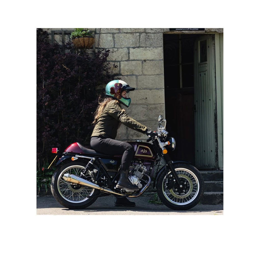 HJC V60 TODOTERRENO DE MOTO ESTILO CLÁSICO CASCO BLANCO