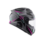 KAPPA KV51 ZENITH ABS moto integral Casco gris mate negro Petronas fucsia