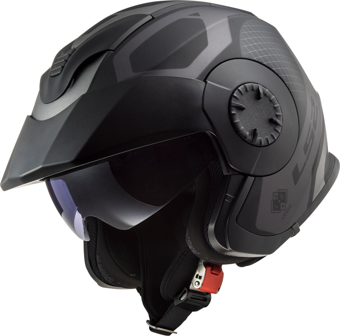 LS2 OF570 VERSO MARKER MATT BLACK TITANIUM