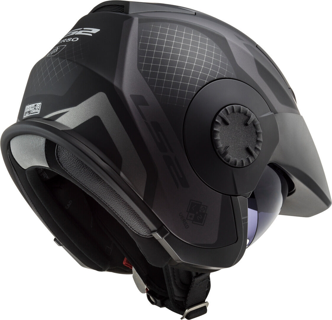 LS2 OF570 VERSO MARKER MATT BLACK TITANIUM