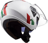 LS2 OF573 TWISTER II COMBO WHITE GREEN RED