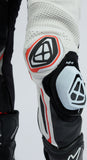 IXON DEMONIO 1 PIEZA HOMBRE MOTO TRAJE DE CUERO NEGRO BLANCO ROJO