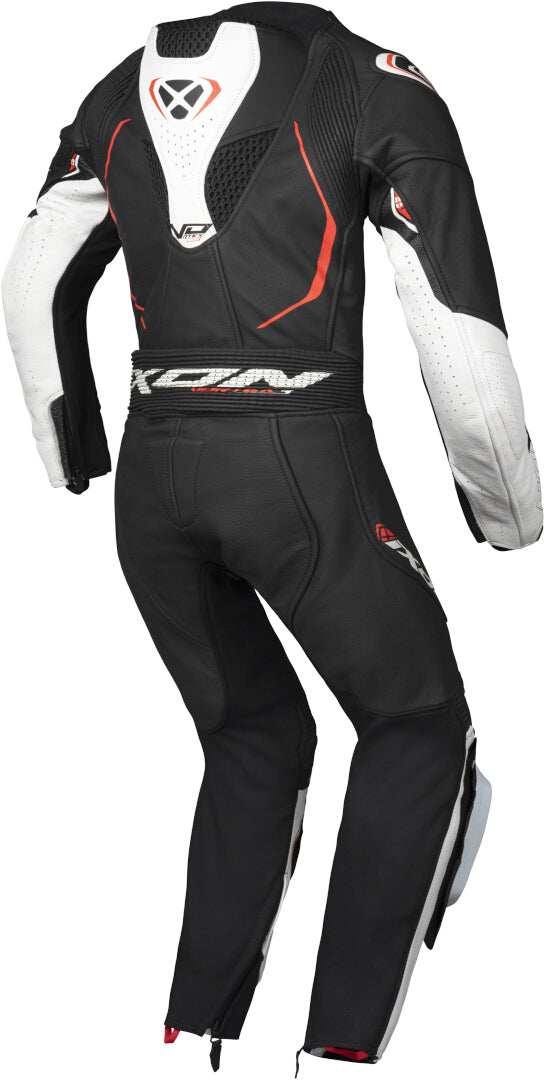 IXON VORTEX 3 NIÑOS 1 PIEZA MOTO TRAJE DE CUERO NEGRO BLANCO