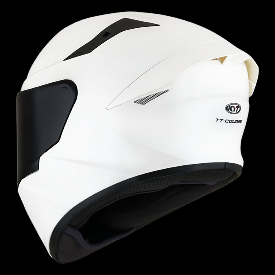 KYT- CASCOS TT-COURSE PLAIN WHITE