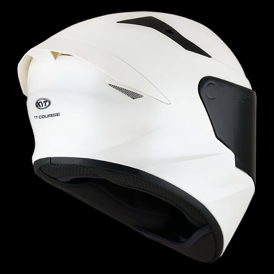 KYT- CASCOS TT-COURSE PLAIN WHITE