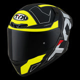 CAPACETES KYT- TT-COURSE ELECTRON MATT PRETO/AMARELO