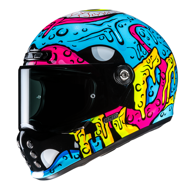 HJC V10 SQUEEZE MC28 Casco Integral De Moto