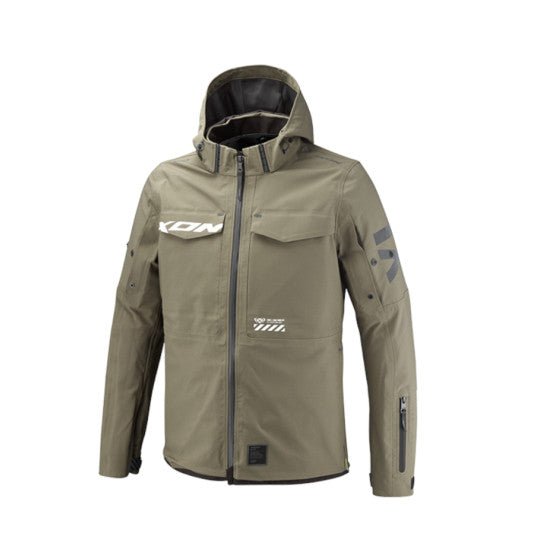 IXON SQUARE Moto Hombre De Aventura Chaqueta Textil Caqui Negro