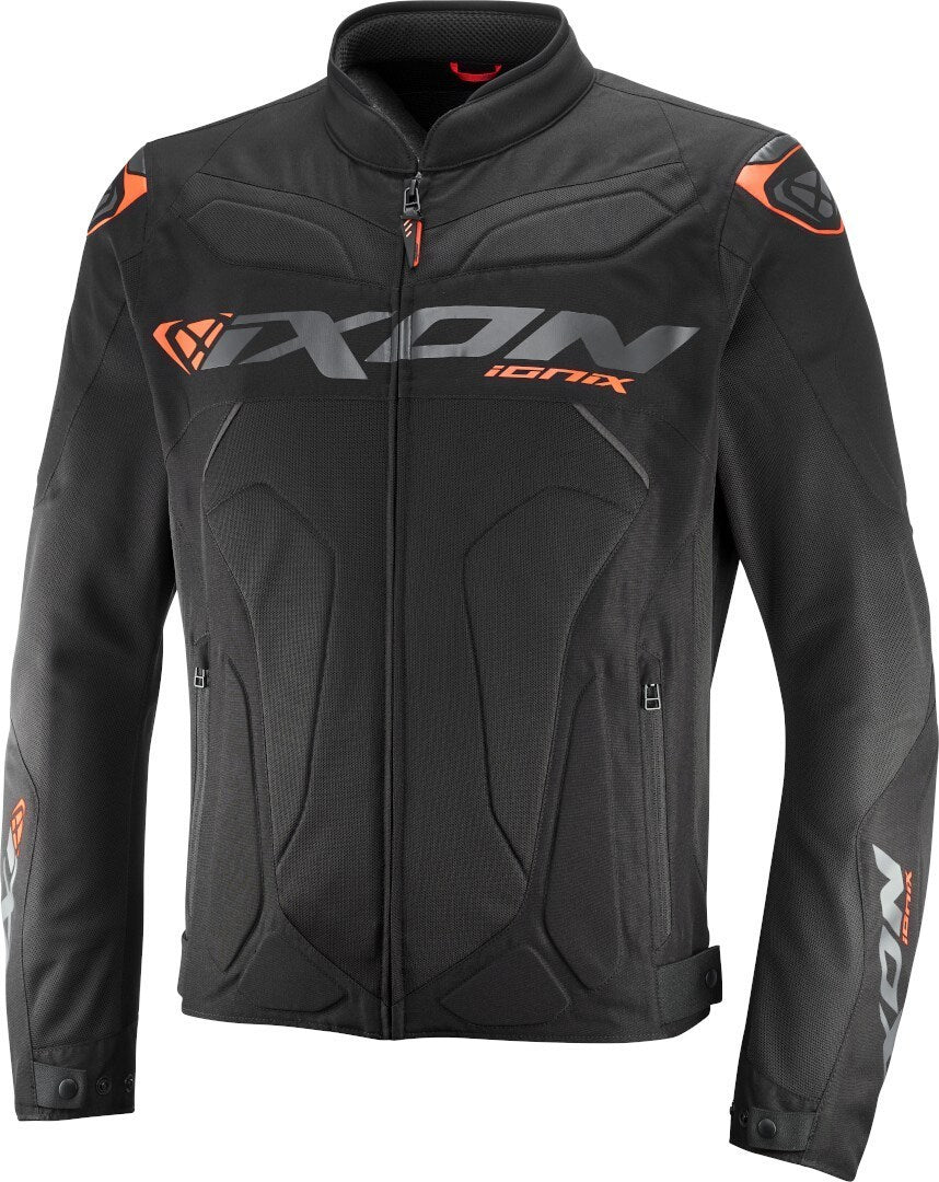 IXON IONIX Verano Chaqueta Textil De Moto Negro/Antracita/Naranja