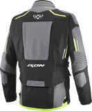 IXON MIDGARD Wasserdichte Adventure-Motorrad-Textiljacke Schwarz