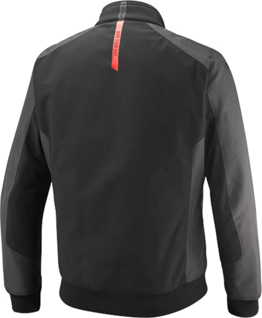 IXON SIWA Impermeable Aventura Motociclistas De Textil Chaqueta Negro/Antracita/Rojo