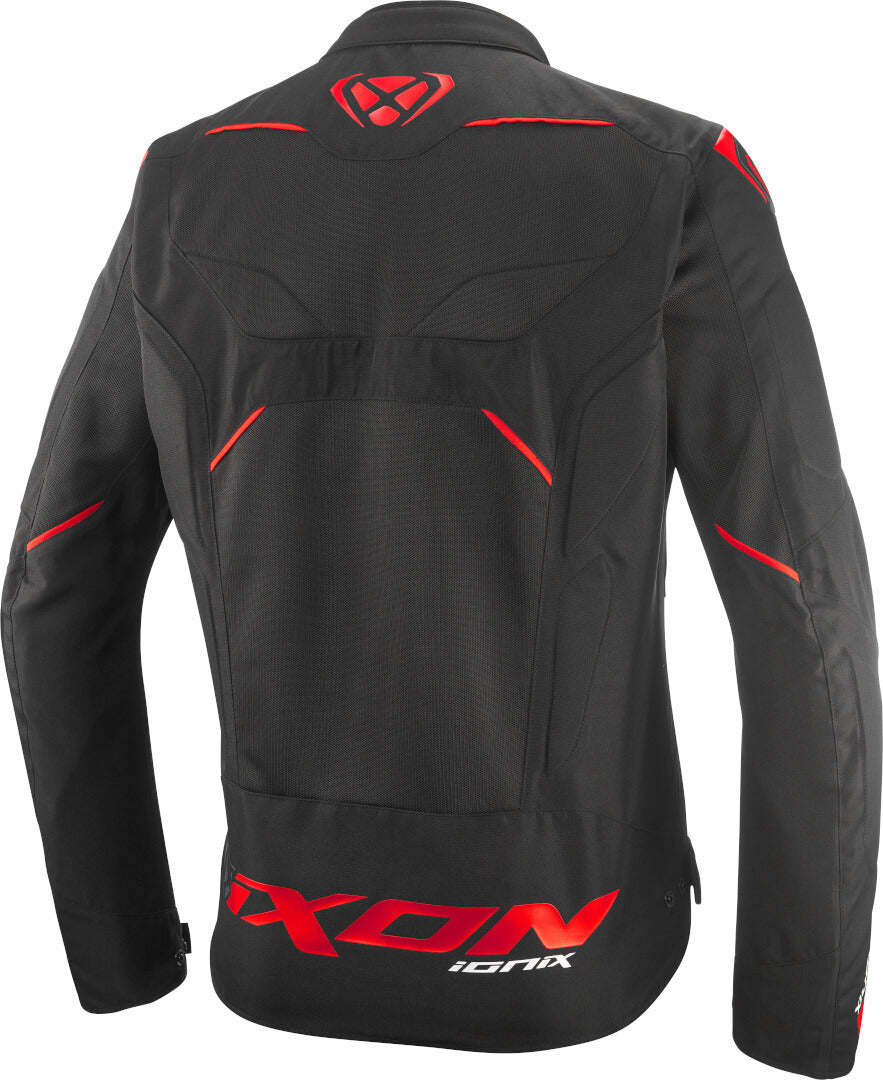 IXON IONIX Verano Chaqueta Textil De Moto Negro Rojo