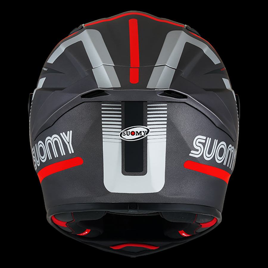 SUOMY-CASCOS TRACK-1 NINETY SEVEN MATT GUN METAL/RED E06