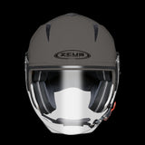 ZEUS-CASCO JET ZS-205 MATT BLACK SILVER
