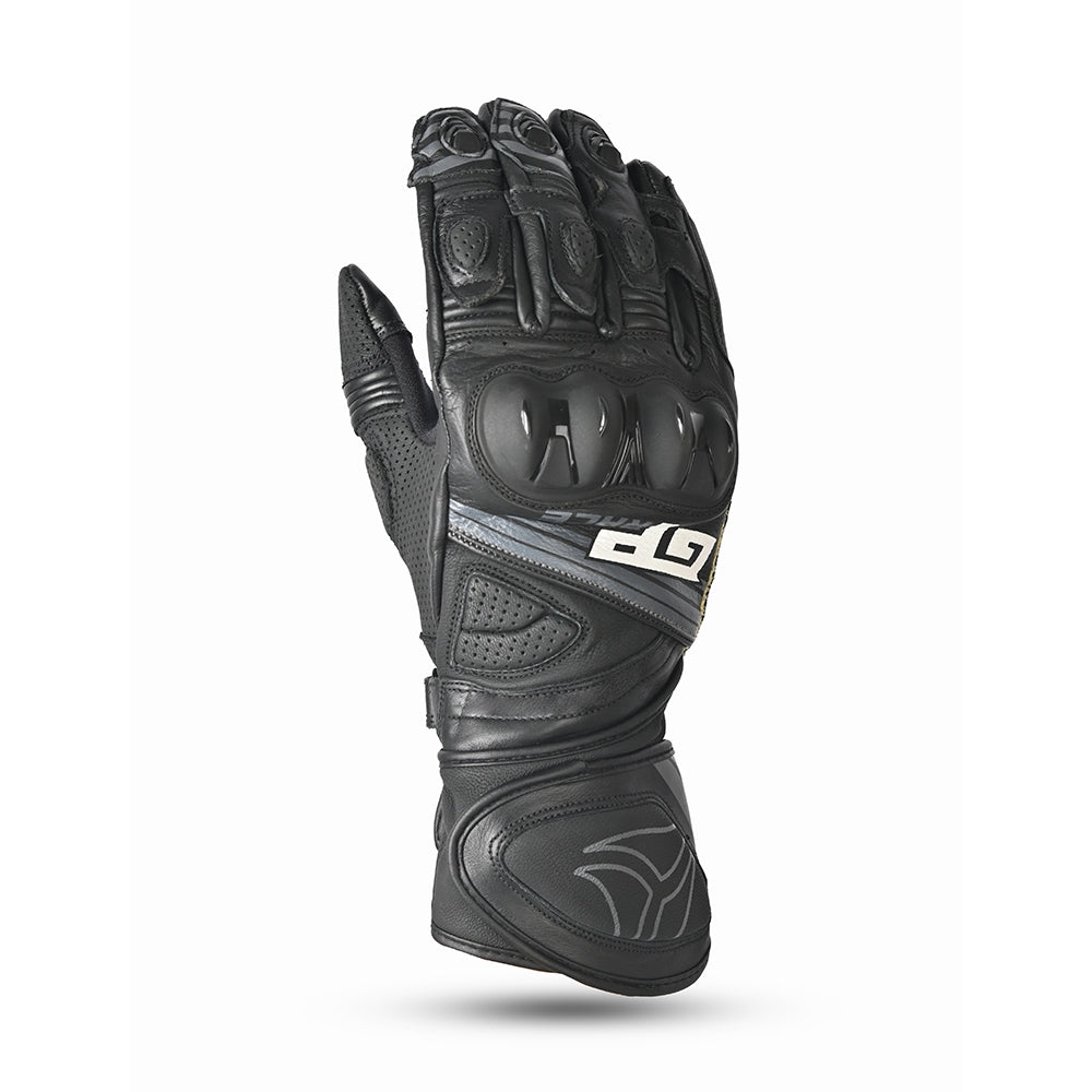 R-TECH - Guantes Piel GP Racing Negro