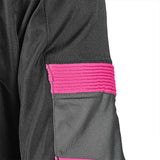 R-TECH Chaqueta Textil Knight Rider (Long) Negro/Fuschia)