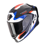 SCORPION EXO-R1 EVO CARBON AIR PROPEL CASSO DE MOTO NEGRO BLANCO ROJO