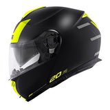 casco de moto modular integral givi x20 expedition evo negro amarillo