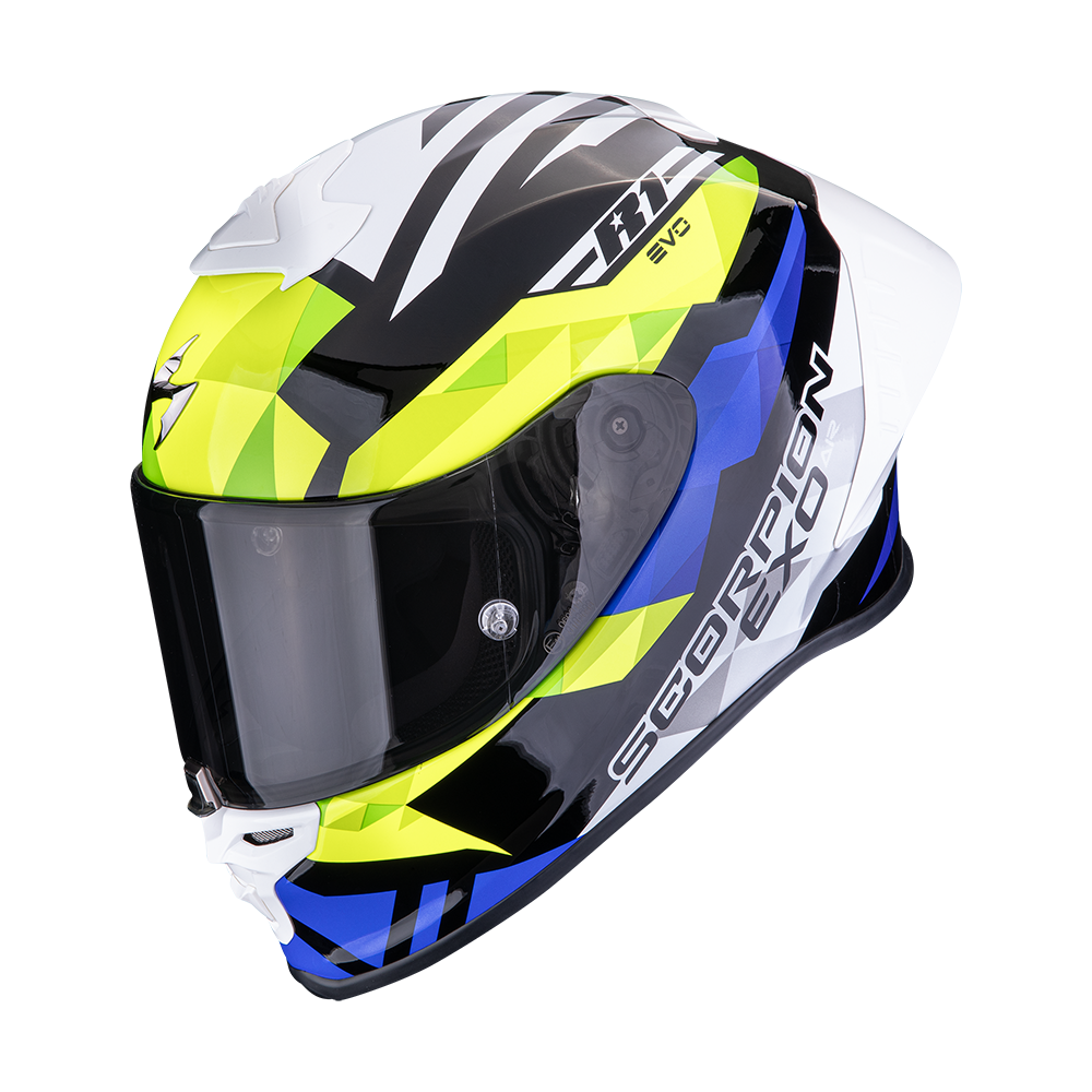 SCORPION EXO-R1 EVO II AIR VALERE NEGRO-AZUL-AMARILLO NEON