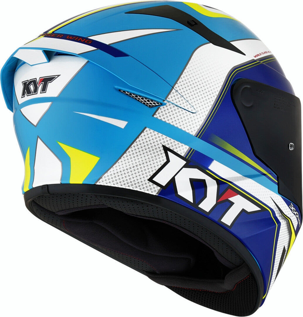 KYT- CASCOS TT-COURSE GRAND PRIX WHITE/BLUE