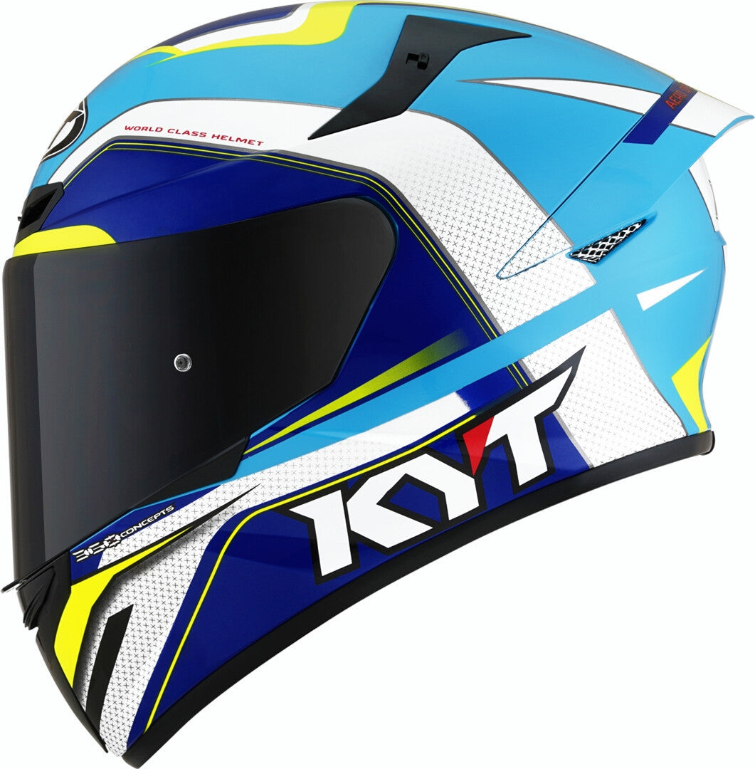 KYT- CASCOS TT-COURSE GRAND PRIX WHITE/BLUE