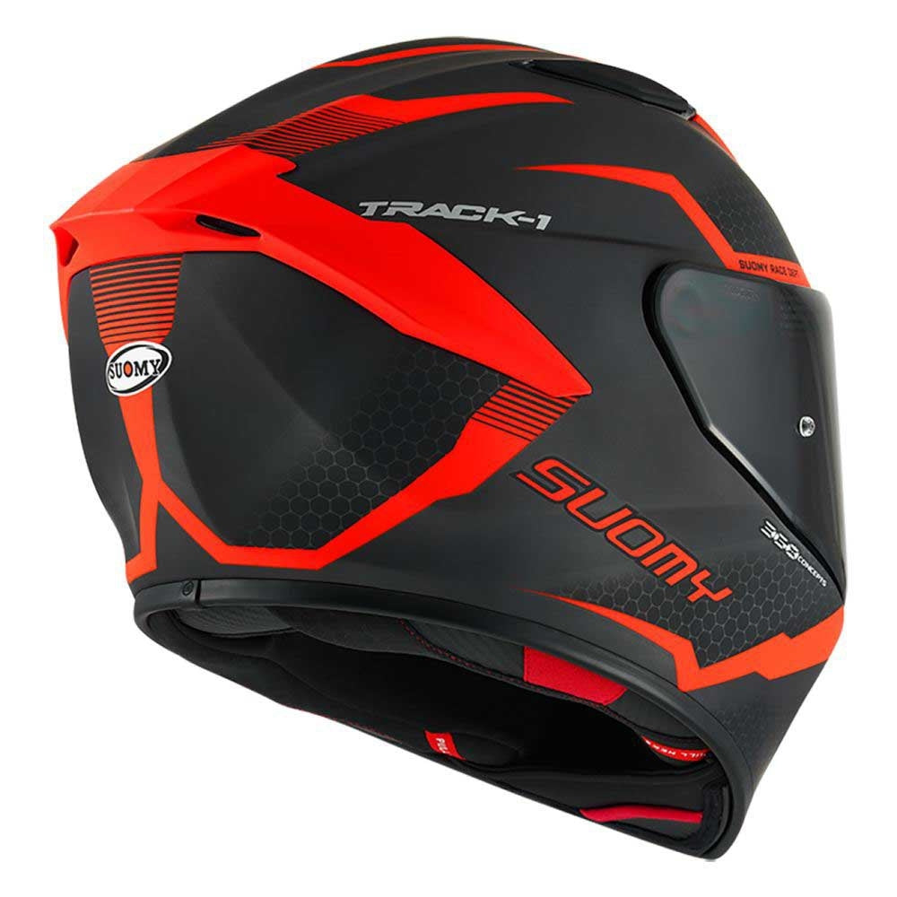 SUOMY-CASCOS TRACK-1 REACTION MATT ANTHRACITE/RED E06