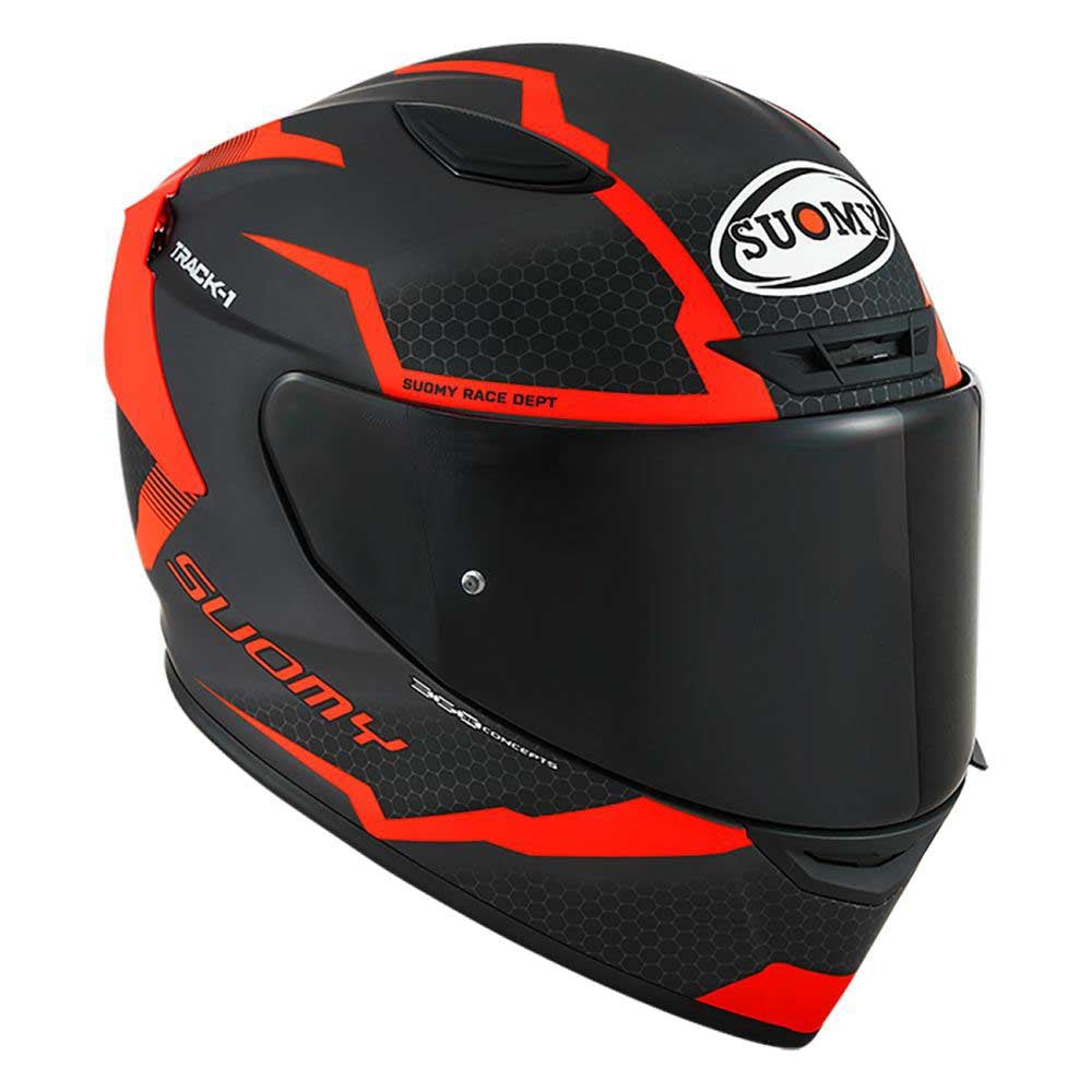 SUOMY-CASCOS TRACK-1 REACTION MATT ANTHRACITE/RED E06