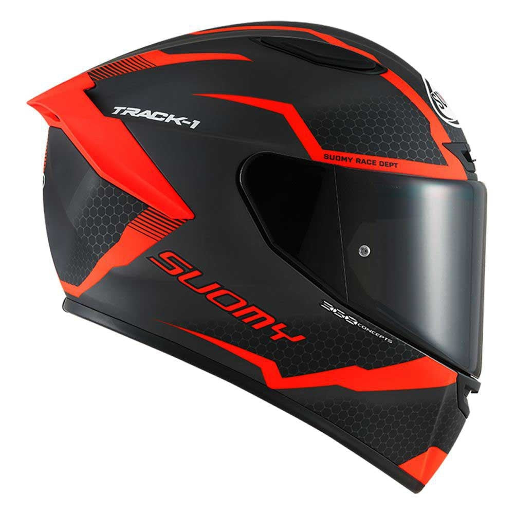 SUOMY-CASCOS TRACK-1 REACTION MATT ANTHRACITE/RED E06