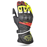 R-TECH - Guantes Piel GP Racing Negro/Amarillo